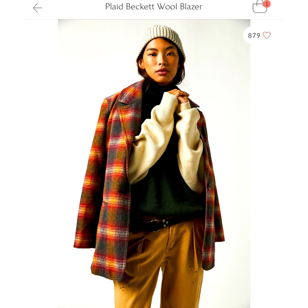 Plaid blazer